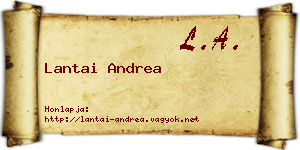 Lantai Andrea névjegykártya